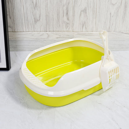 Semi-Enclosed Kitten Litter Tray – Compact & Easy to Clean