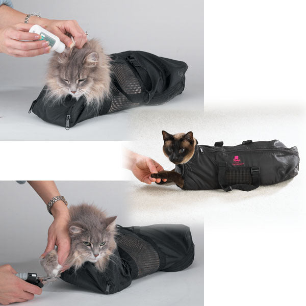 Anti-Scratch Cat Grooming Bag – Safe and Adjustable Restraint