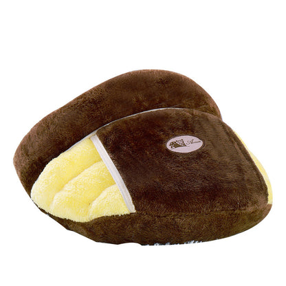 Warm Slippers Cuddler Cat Bed – Cozy and Plush Sleeping Nest