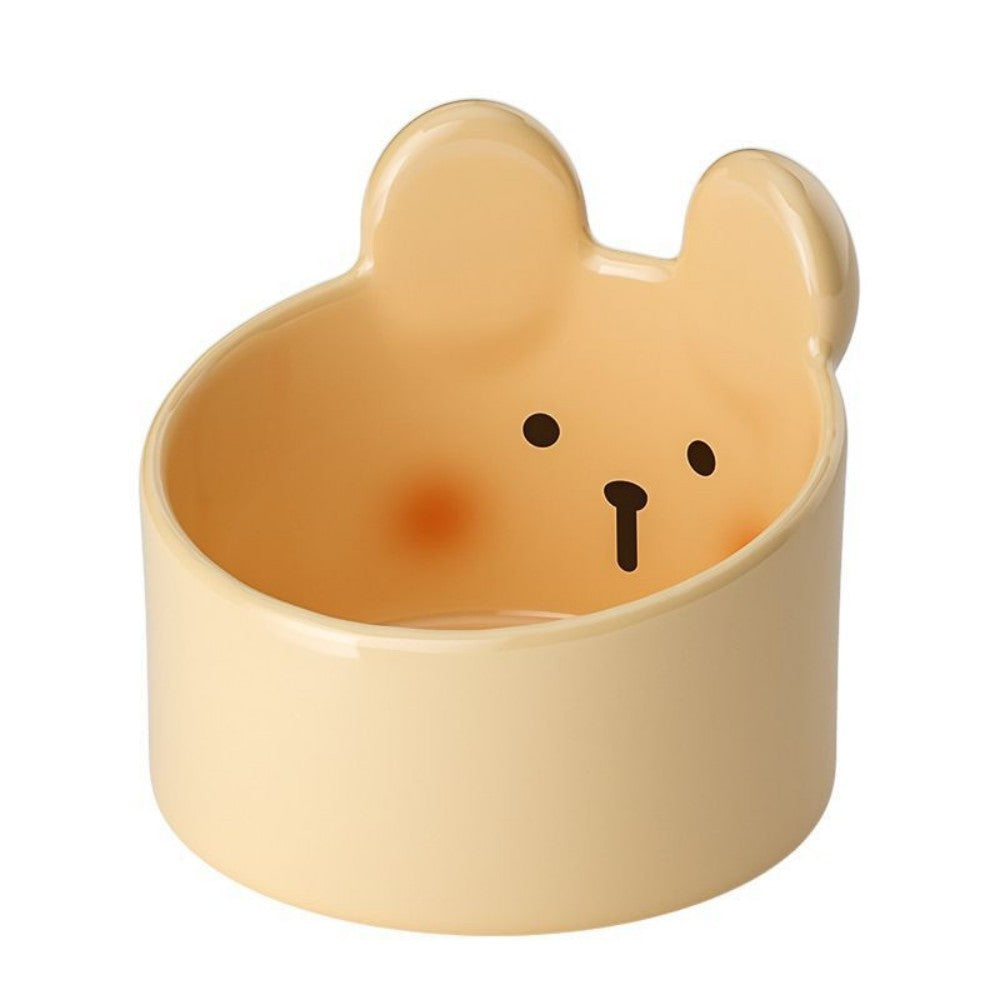 Cute Cat Ceramic Bowl – Stylish and Slanted Feeding Bowl for Cats