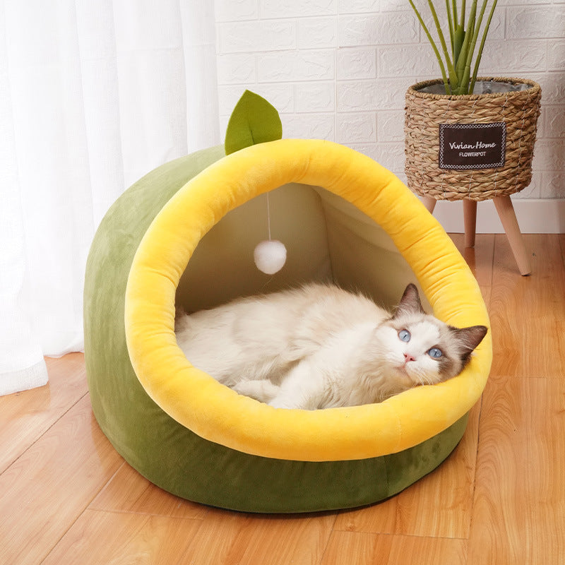 Semi-Enclosed Cat House – Year-Round Comfort for Your Kitten