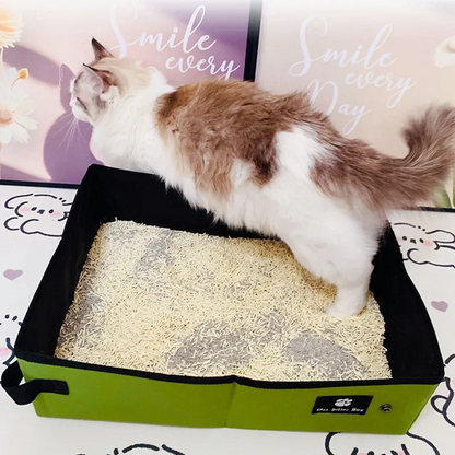 Portable Kitty Litter Box – Foldable & Travel-Ready