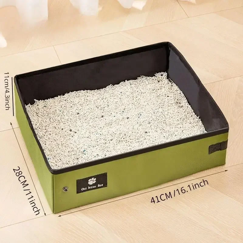 Portable Kitty Litter Box – Foldable & Travel-Ready