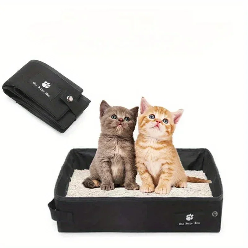 Portable Kitty Litter Box – Foldable & Travel-Ready