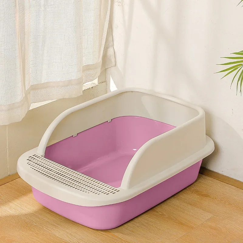 Deodorant semi-enclosed cat litter box