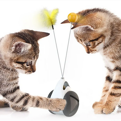 Cat Turntable Toy – Interactive Glowing Windmill