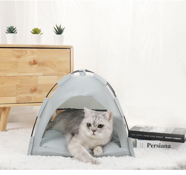 Foldable Cat Cooling Tent – Portable and Comfortable Pet Shelter