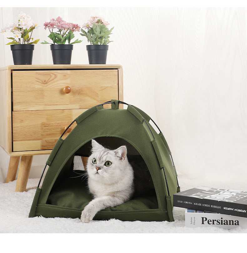 Foldable Cat Cooling Tent – Portable and Comfortable Pet Shelter