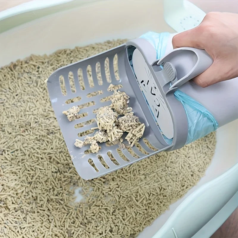 Cat Litter Scoop with Bag – All-in-One Cleaning Solution