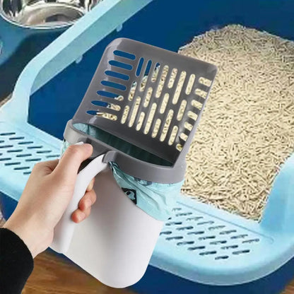 Cat Litter Scoop with Bag – All-in-One Cleaning Solution