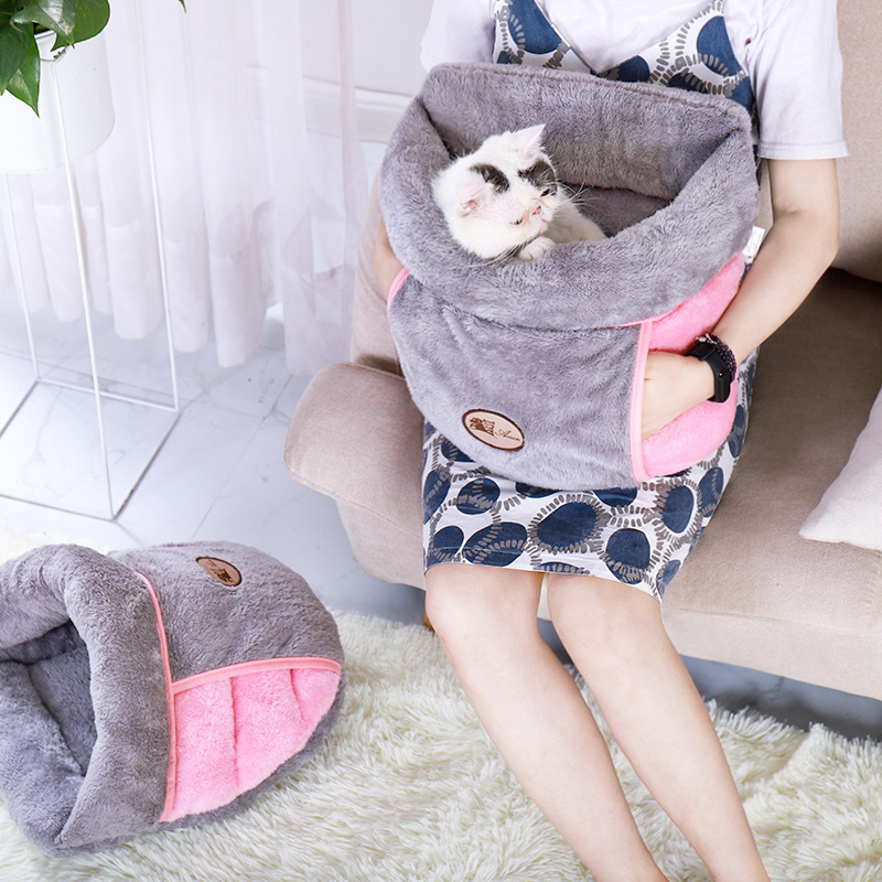 Warm Slippers Cuddler Cat Bed – Cozy and Plush Sleeping Nest