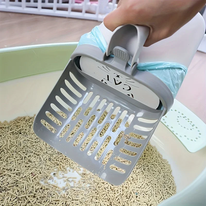 Cat Litter Scoop with Bag – All-in-One Cleaning Solution