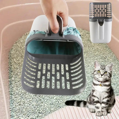 Cat Litter Scoop with Bag – All-in-One Cleaning Solution