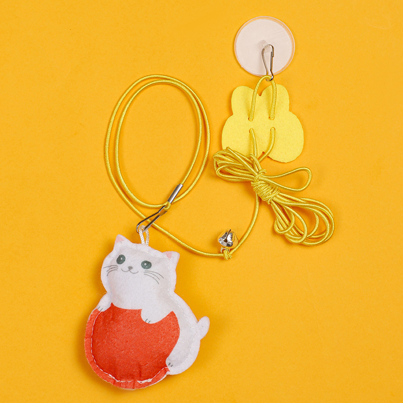 Cat Toys Simulated Caterpillar Cute Toys Funny Self-hey Interactive Toy Rope Grabbing Mouse Telescopic Hanging Cat Pet Supplies