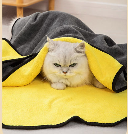 Cat Shower Bath Towel – Ultra-Absorbent & Quick-Drying Towel for Pets