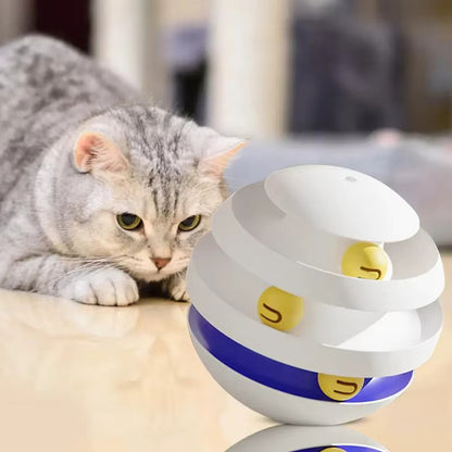 Cat Ball Track Tower for Energetic Cats – 3-Layer Interactive Toy