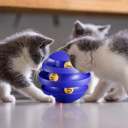 Cat Ball Track Tower for Energetic Cats – 3-Layer Interactive Toy